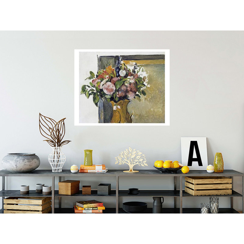 «Flowers In a Vase» par Paul Cézanne, H 32 po x l 40 po