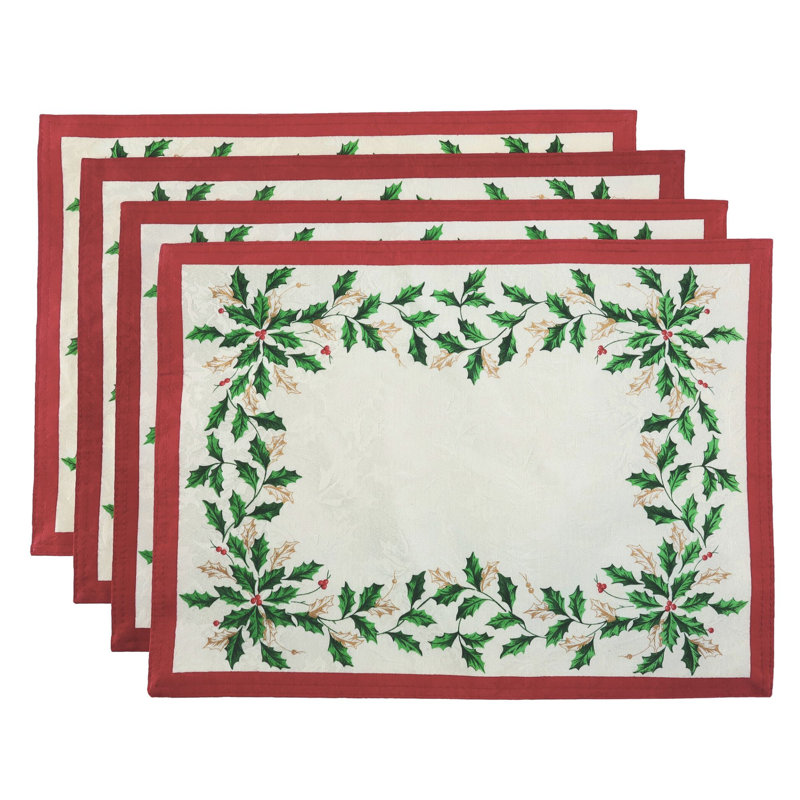 Ensembles de table Lenox Holiday, ensemble de 4, ivoire - 35,5 cm (L) x 48,3 cm (l)