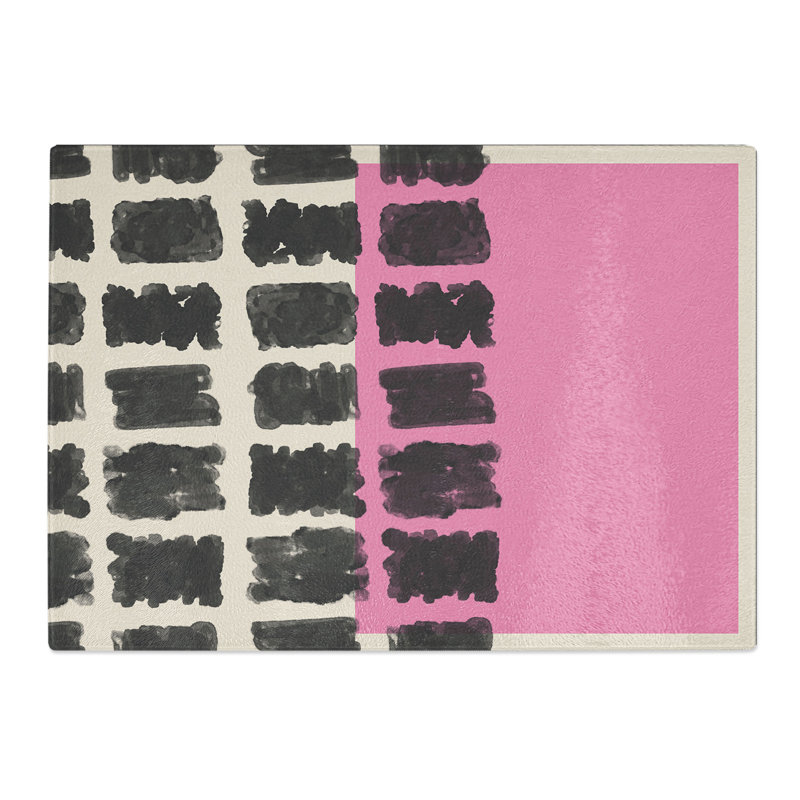 Block Print No.1 Chopping Board, 0.4cm H x 28.5cm W x 39cm L