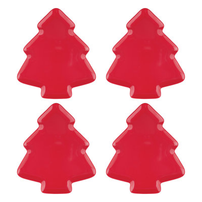 Holiday Red, 10 3/4" Melamine Plate S4