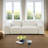 Aleksandur 92" 2-Piece White Microfiber Minimalistic Cloud Sofa