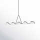 River 5 Light Glass Steel Dimmable Pendant