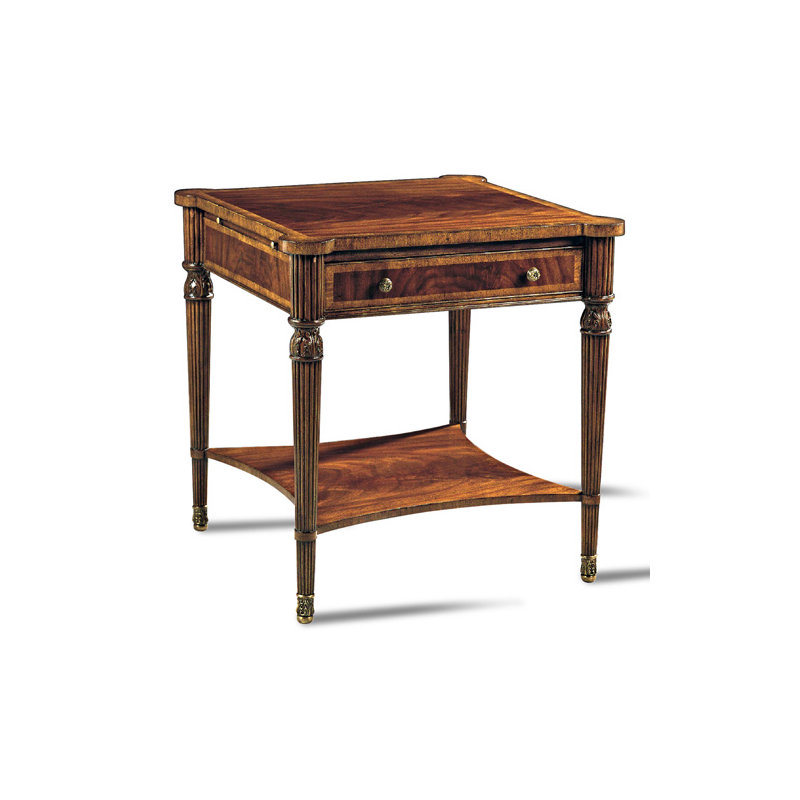 Scarborough House Solid Wood End Table, Mahogany