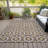Washable Floral Indoor / Outdoor Rug-1063849157