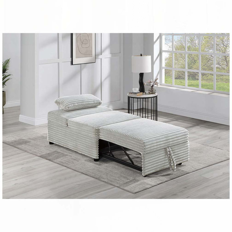 Fauteuil convertible Corduroy, Gris