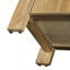 Buffet rétro en bois avec tablettes réglables et finition vieillie pour la salle à manger, la cuisine et le salon