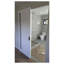 Porte intérieure moderne en bois pré-montée avec quincaillerie Planum 0660 Blanc Soie Panneau simple Cadre Moulures Portes robustes pour salle de bain et chambre à coucher - 24 po x 96 po-109782318