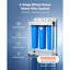 Système de filtration d'eau à 3 étapes pour toute la maison 4,5 po x 20 po KDE