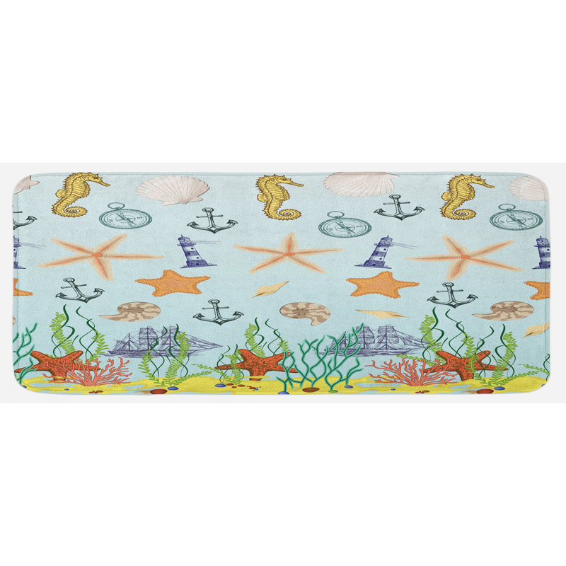 Tapis de cuisine nautique
