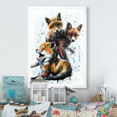 Petits renards - peinture