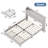 Upholstered Storage Bed with 2 Drawers and Storage Headboard -2074587206-2074587203