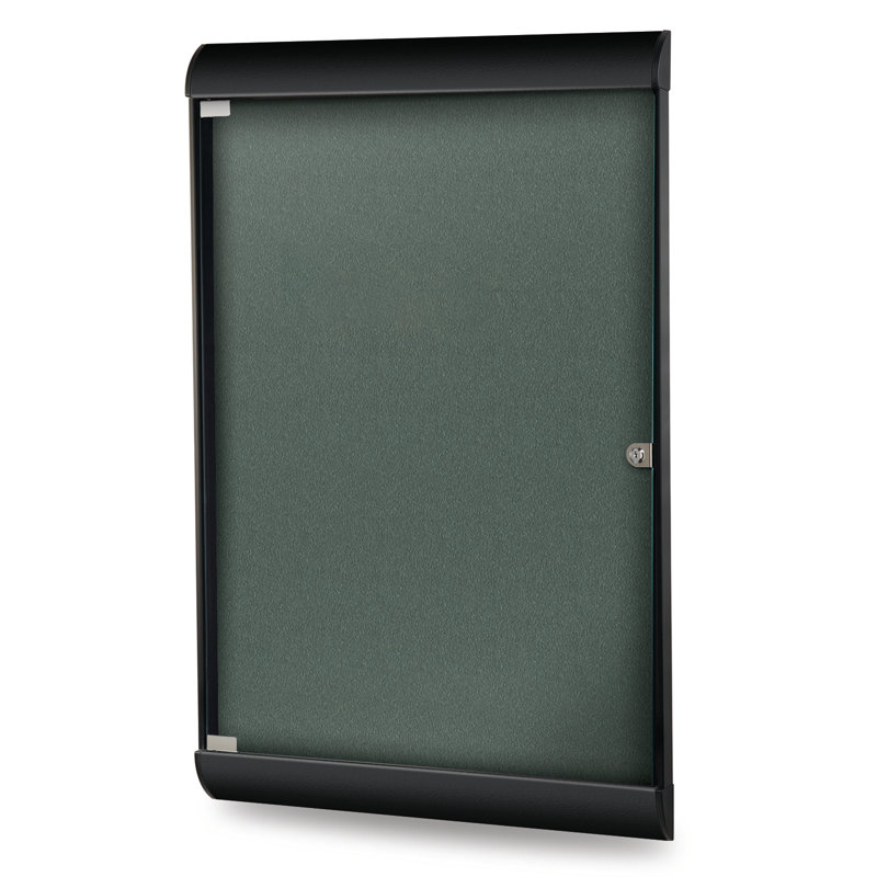 Tableau d'affichage magnétique Silhouette, Vinyle ébène, Noir aluminium