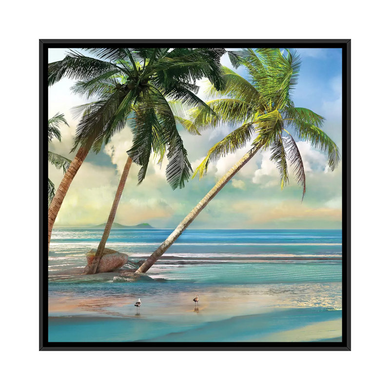 «A Found Paradise III» par Mike Calascibetta - impression d'art graphique, H 26 po x l 26 po x P 1,5 po, Pas de tapis