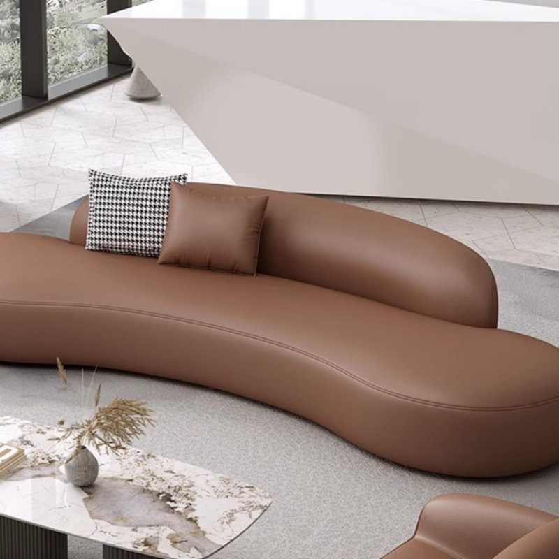 Combinaison de table basse moderne simple brun