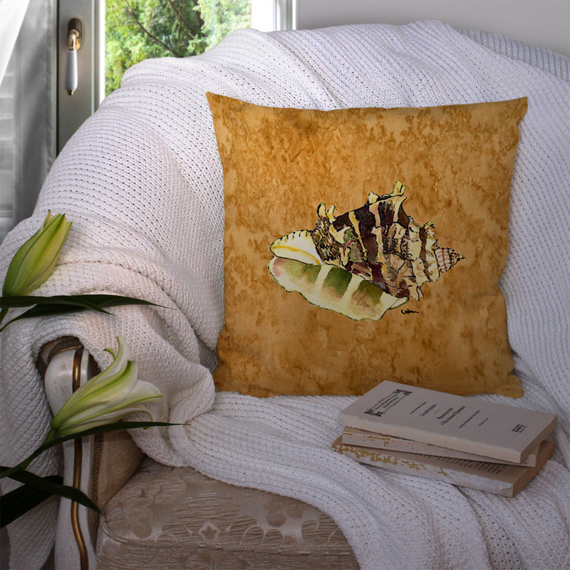Coussin décoratif intérieur / extérieur beige Shells