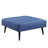 Blue Fabric Adjustable Sofa & Ottoman