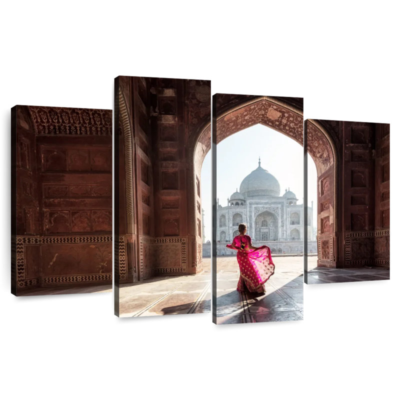 Marchelle, femme du Taj Mahal, H 32 po x l 52 po