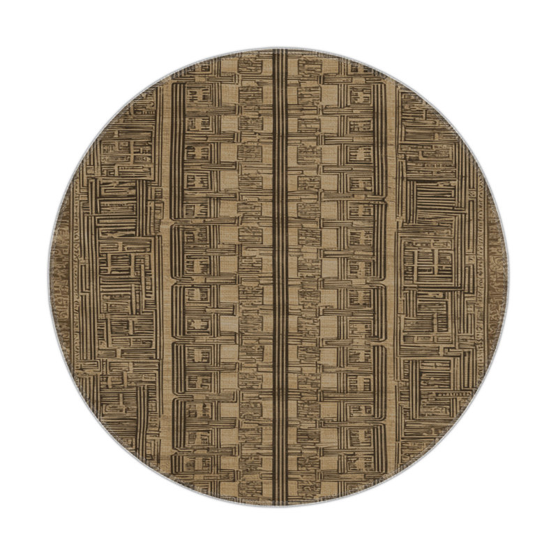 Tapis intérieur et extérieur ArtDeco, Rond 5 pi