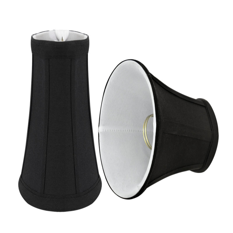 Abat-jour cloche de 5 po (attache), Noir