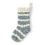 Gray Hand Knit Stocking