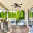 Ceiling Fans With Light And Remote,52Inch Farmhouse Caged Flush Mount Ceiling Fan With Reversible Dc Motor Dual Finish 5 Blades,6 Speed Black Ceiling Fan For Patio,Bedroom,Indoor And Outdoor