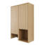 Combinaison d'armoire murale avec porte à fermeture douce et tablette ouverte