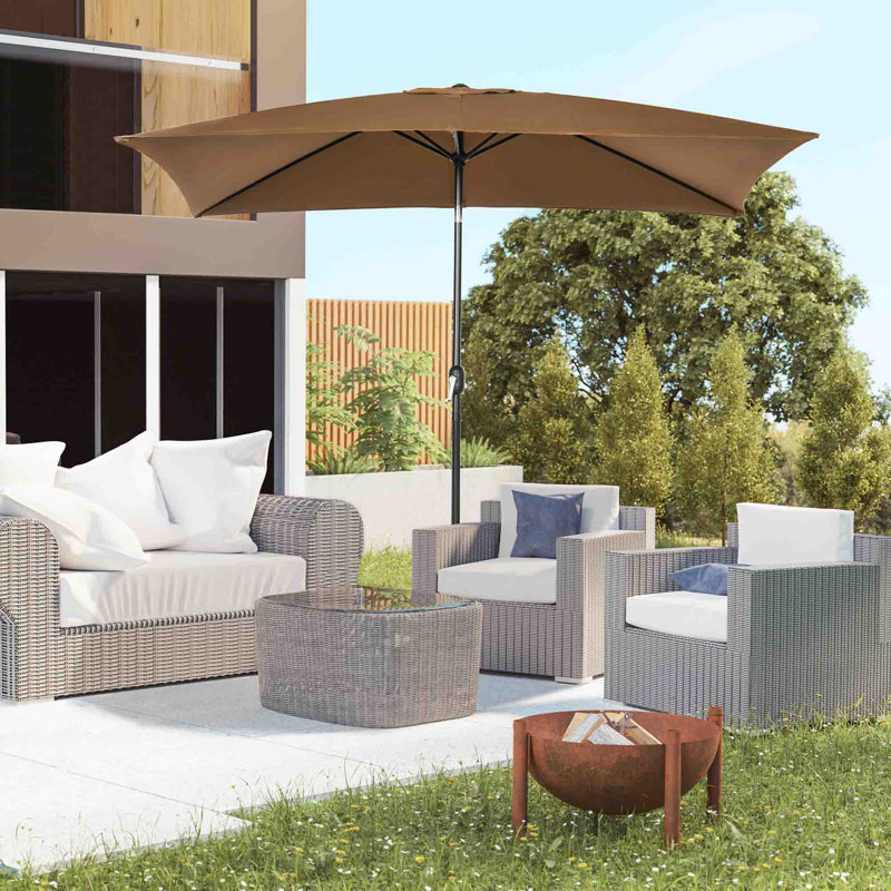 295cm Market Parasol, Brown