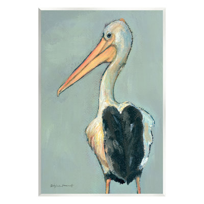 Pélican, faune - peinture