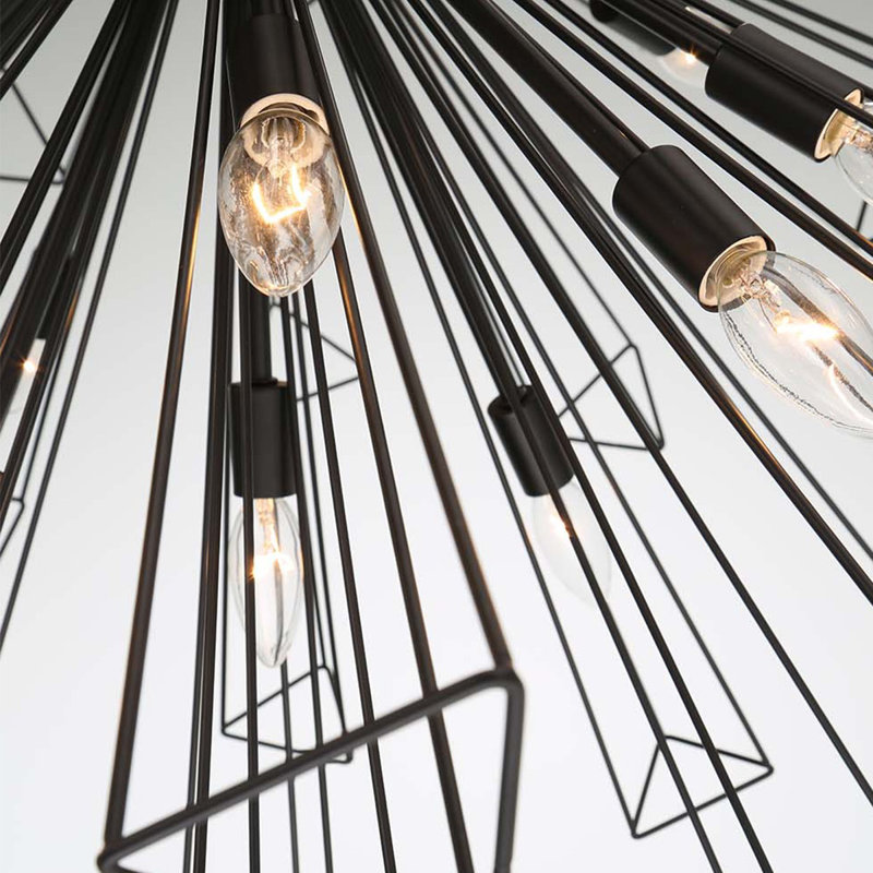 Dendelio 29 light Chandelier, Black