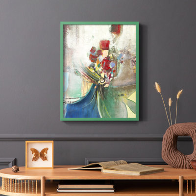 Celebration II Framed Print - Solid Wood