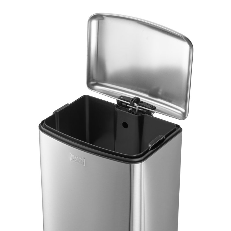 Steel Step On Kitchen Trash Can - 30L