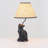 Upward-Looking Cat Table Lamp