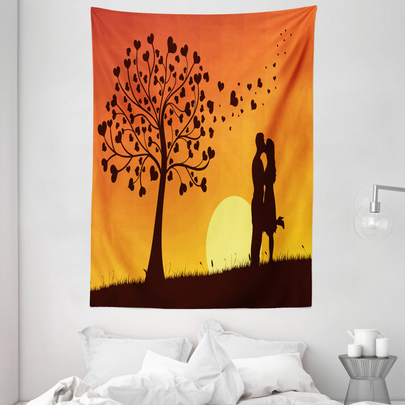 Tapisserie en polyester ciel, H 80 po x l 60 po
