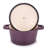BergHOFF Neo 3pc Cast Iron Cookware Set, Grill Pan & Round Dutch Oven, Purple
