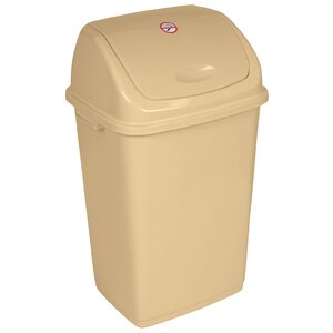 Martaz Plastic 13 Gallon Swing Top Trash Can