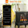Electric Fireplace Heater with Realistic LED Flames and Logs