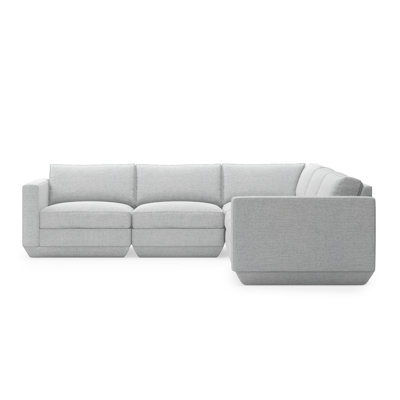 Canapé modulaire d'angle 5 pièces Podium