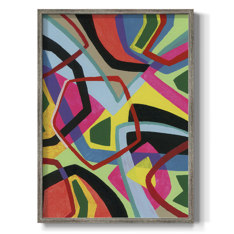 Bold Shape Shift II Framed Print - Solid Wood, 15" H x 12" W