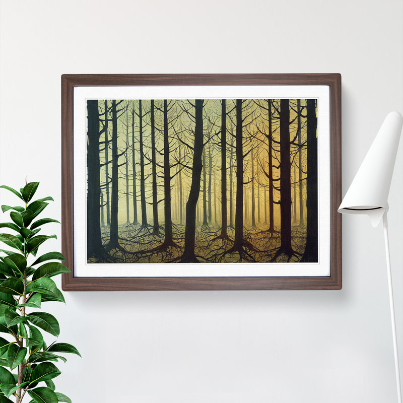 An Enthralling Forest - Framed Print, 34cm H x 46cm W x 2cm D, Oak