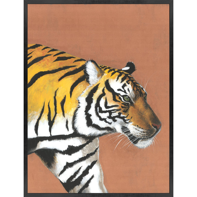 Orange, Black, And White Print by Sam Nash, 41.5" H x 31.5" W