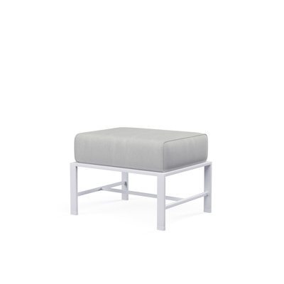 Bristol Outdoor Ottoman with Sunbrella Cushions -  Sunset West, SW501-OTT-5402