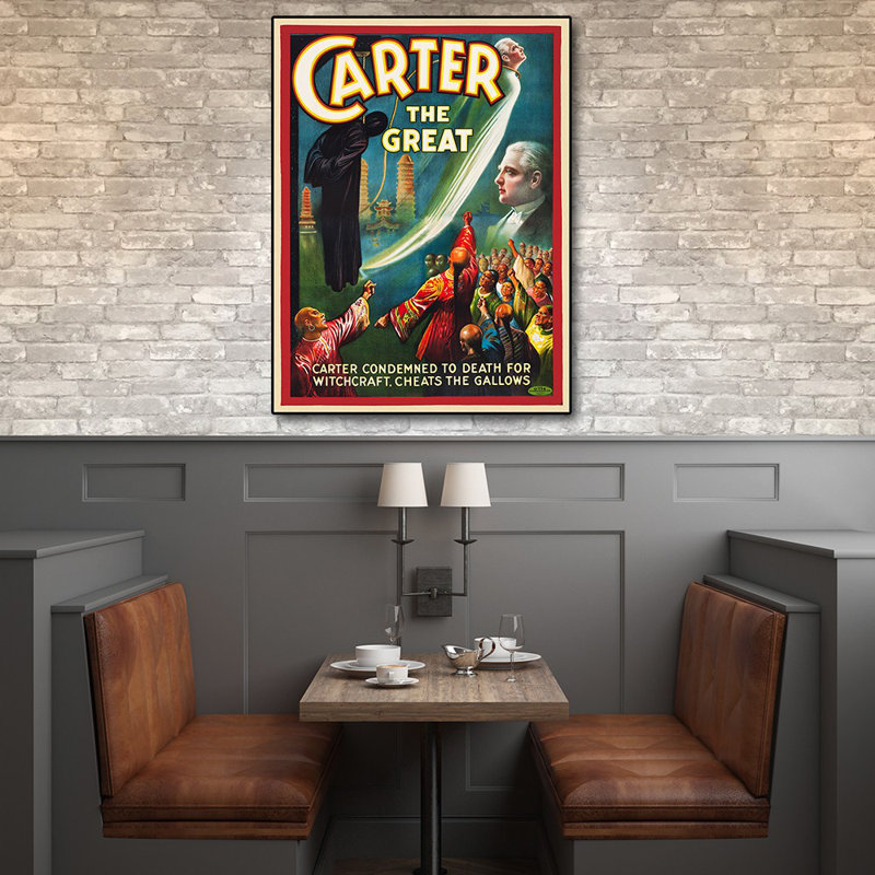 Art mural rétro 1926 Carter Witchcraft Magic