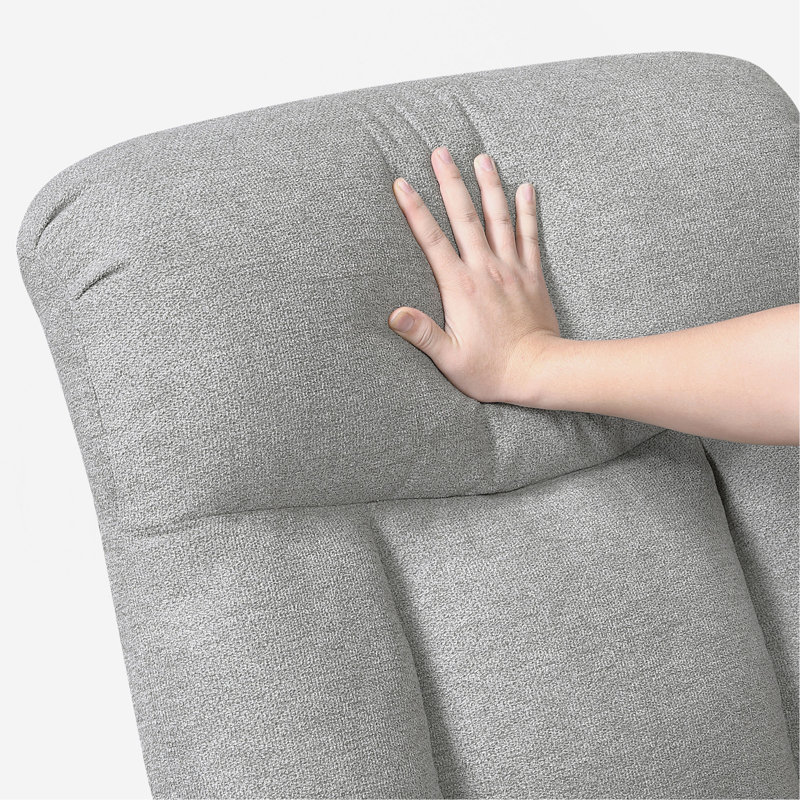 Causeuse inclinable en chenille double pour le confort du salon, L 61,5 po