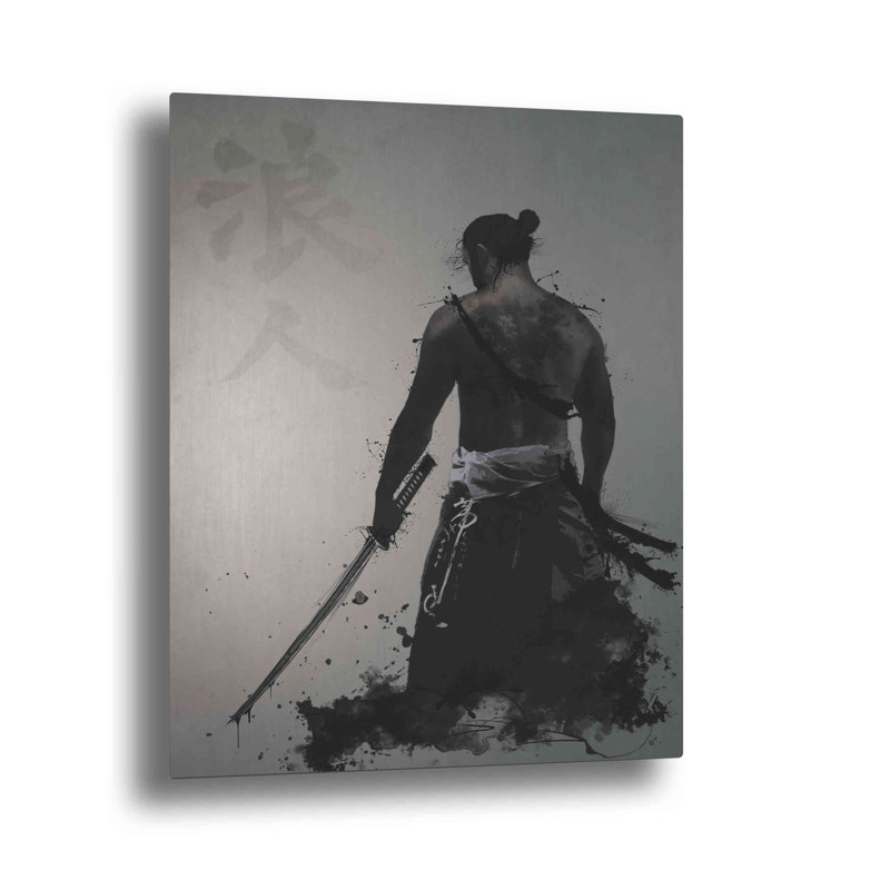 «Ronin» par Nicklas Gustafsson, sur aluminium brossé, H 24 po x l 16 po