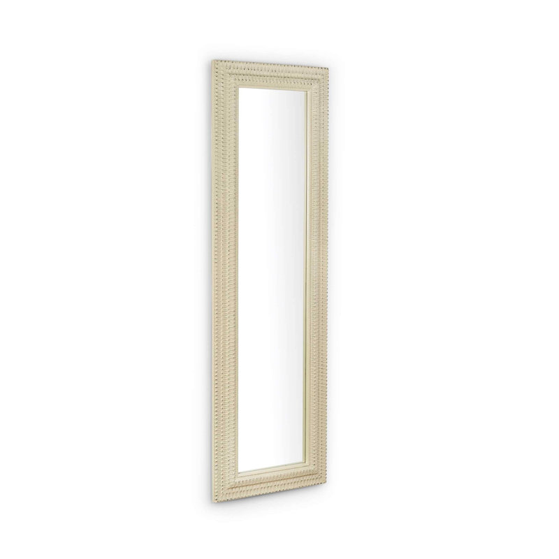 Tammer Solid Wood Rectangle Wall Mirror