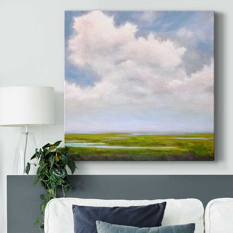 Soleil dans la maison sur toile, H 24 po x l 24 po x P 1,5 po
