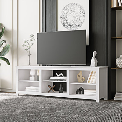 Meuble télé avec 6 compartiments de rangement