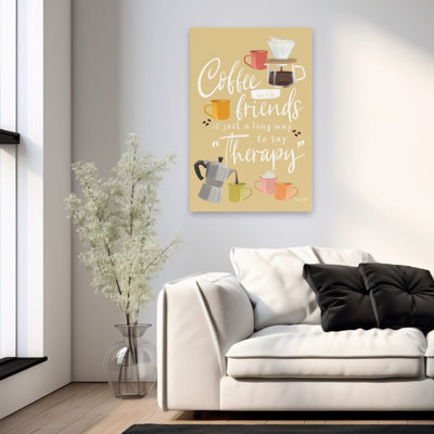 Coffee With Friends  Contemporary Coffee Friends Mugs Art
