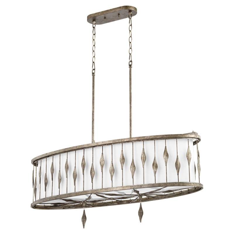 Lustre tambour 5 lumières à abat-jour Donegore