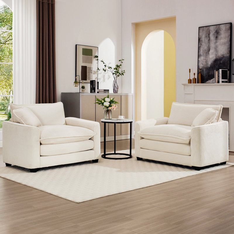 Arm Chair Chairs And Ottoman Set Arm Chair Two Chairs And Ottoman